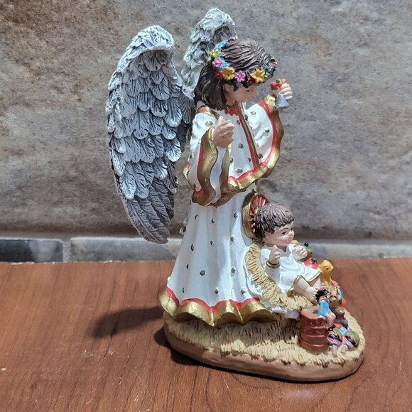 International Santa Claus Collection Christ Child With Angel Venezuela Figurine - Picture 7 of 10